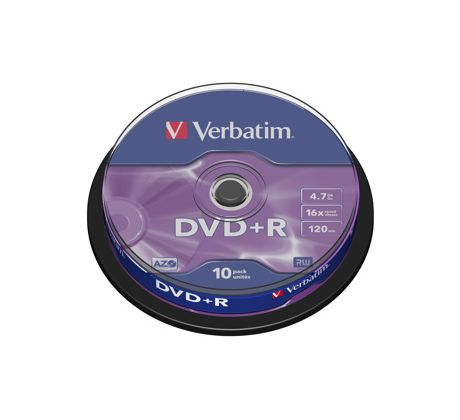 DVD+R VERBATIM 4,7GB 16X 10ks/cake (43498)