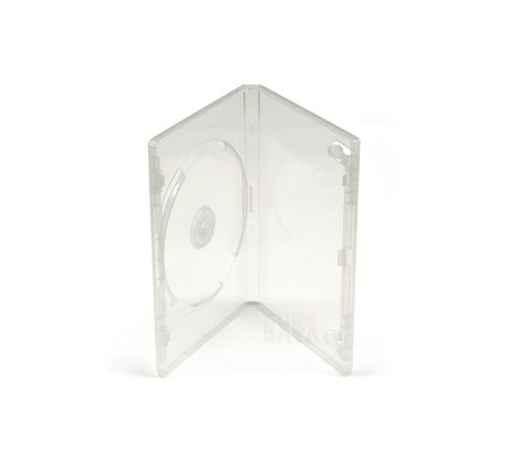 PP box na 1DVD 100ks/balenie, 14mm, super clear, push up systém (DVD1-C)