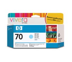 KAZETA HP C9390A No. 70, 130ml, light cyan cartridge with Vivera Ink. (C9390A)