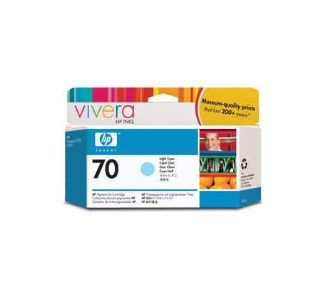 KAZETA HP C9390A No. 70, 130ml, light cyan cartridge with Vivera Ink. (C9390A)