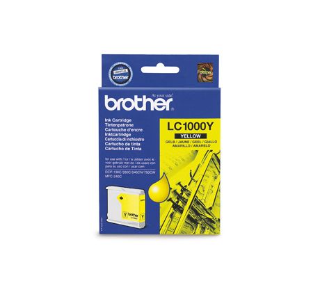 kazeta BROTHER LC-1000 Yellow DCP-330C/540CN (400 str.) (LC1000Y)