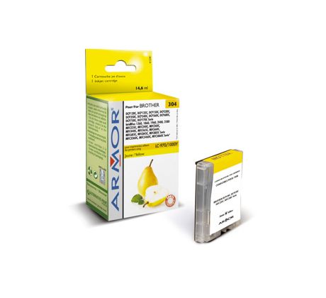 alt. kazeta wecare ARMOR pre BROTHER DCP-130/135 Yellow (LC-1000/970Y) Universal (K12381W4)