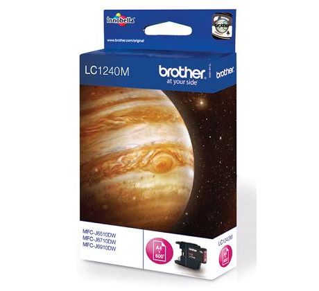 kazeta BROTHER LC-1240 Magenta DCP-J925DW, MFC-J6510DW/J6910DW (600 str.) (LC1240M)