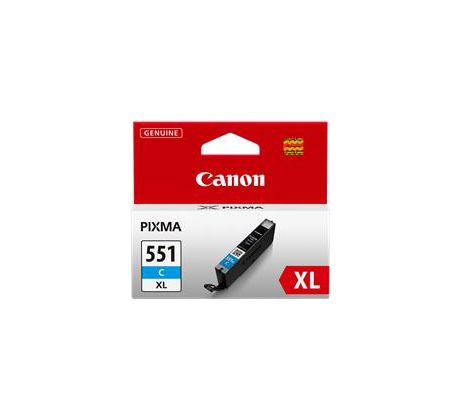 kazeta CANON CLI-551C XL cyan MG 5450/6350, iP 7250, MX 925 (500 str.) (6444B001)