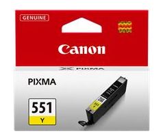 kazeta CANON CLI-551Y yellow MG 5450/6350, iP 7250, MX 925 (330 str.) (6511B001)