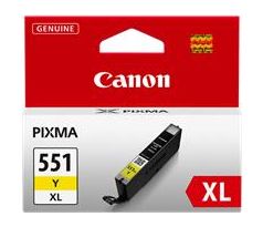 kazeta CANON CLI-551Y XL yellow MG 5450/6350, iP 7250, MX 925 (500 str.) (6446B001)