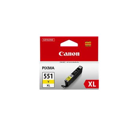 kazeta CANON CLI-551Y XL yellow MG 5450/6350, iP 7250, MX 925 (500 str.) (6446B001)