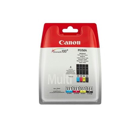 ink cartridge CANON CLI-551 BK/C/M/Y PACK MG 5450/6350, iP 7250, MX 925 (6509B009)