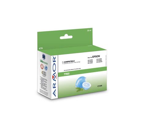 alt. kazeta wecare ARMOR pre EPSON WP4000,WP4500 Cyan XL T7022 22ml (2000 str.) (K20434W4)