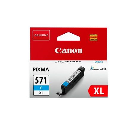 kazeta CANON CLI-571C XL cyan MG 5750/5751/6850/6851/7750/7751 (375 str.) (0332C001)