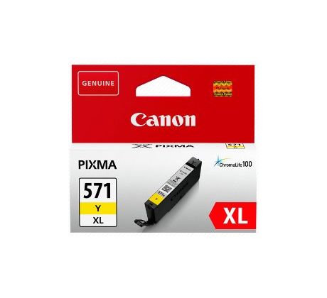 kazeta CANON CLI-571Y XL yellow MG 5750/5751/6850/6851/7750/7751 (336 str.) (0334C001)