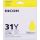 toner RICOH Typ GC 31 LC Yellow GXe2600/GXe3000N/GXe3300N/GXe3350N/GXe5550 (405691)