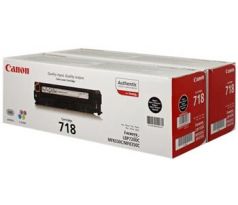 toner CANON CRG-718 black (2ks) LBP 7200CDN, MF 8330CDN/8350CDN (2x 3400 str.) (2662B005)