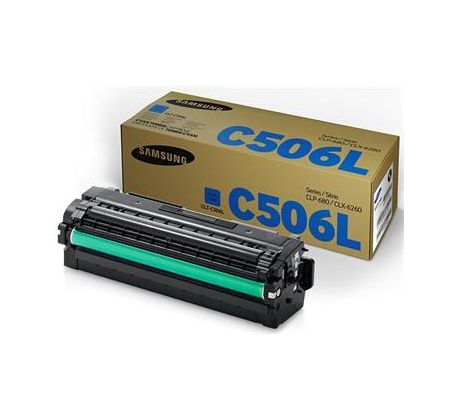 toner SAMSUNG CLT-C506L CLP 680, CLX 6260 cyan (3500 str.) (CLT-C506L/ELS (SU038A))