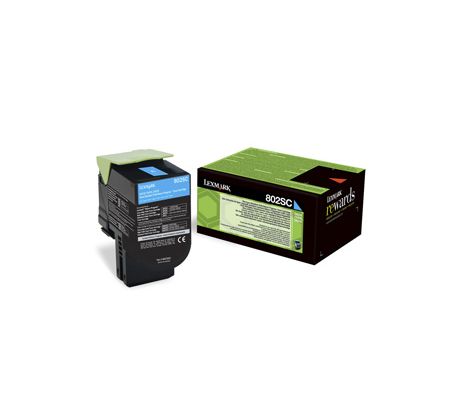 Toner Lexmark CX310/CX410/CX510 802SC CYAN (2000 str.) (80C2SC)