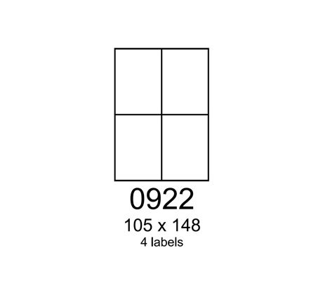 etikety RAYFILM 105x148 univerzálne biele R01000922A (100 list./A4) (R0100.0922A)