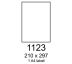 etikety RAYFILM 210x297 univerzálne biele R01001123A (100 list./A4) (R0100.1123A)