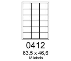 etikety RAYFILM 63,5x46,6 univerzálne biele R01000412A (100 list./A4) (R0100.0412A)