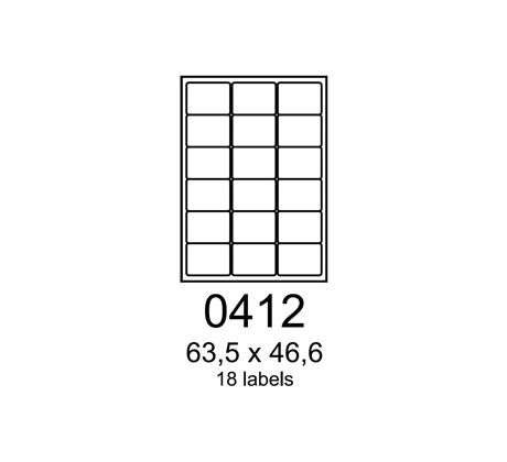 etikety RAYFILM 63,5x46,6 univerzálne biele R01000412A (100 list./A4) (R0100.0412A)