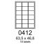 etikety RAYFILM 63,5x46,6 univerzálne biele R01000412A (100 list./A4) (R0100.0412A)