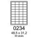 etikety RAYFILM 48,5x31,2 vysokolesklé biele laser R01190234A (100 list./A4) (R0119.0234A)