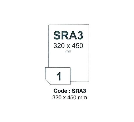 etikety RAYFILM 320x450 univerzálne biele SRA3 R0100SRA3A (100 list./SRA3) (R0100.SRA3A)