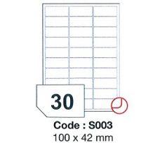 etikety RAYFILM 100x42 univerzálne biele SRA3 R0100S003A (100 list./SRA3) (R0100.S003A)