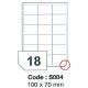 etikety RAYFILM 100x70 univerzálne biele SRA3 R0100S004A (100 list./SRA3) (R0100.S004A)