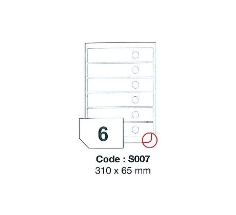 etikety RAYFILM 310x65 ŠANON univerzálne biele SRA3 R0100S007A (100 list./SRA3) (R0100.S007A)