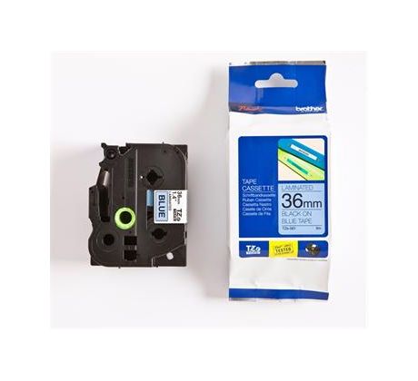 páska BROTHER TZ561 čierne písmo, modrá páska Tape (36mm) (TZE561)