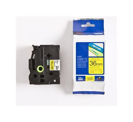páska BROTHER TZ661 čierne písmo, žltá páska Tape (36mm) (TZE661)