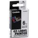 páska CASIO XR-6WE1 Black On White Tape EZ Label Printer (6mm) (XR-6WE1)