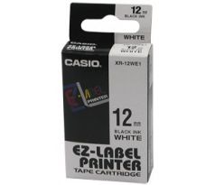 páska CASIO XR-12WE1 Black On White Tape EZ Label Printer (12mm) (XR-12WE1)