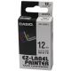 páska CASIO XR-12WE1 Black On White Tape EZ Label Printer (12mm) (XR-12WE1)