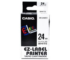 páska CASIO XR-24WE1 Black On White Tape EZ Label Printer (24mm) (XR-24WE1)