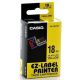 páska CASIO XR-18YW1 Black On Yellow Tape EZ Label Printer (18mm) (XR-18YW1)