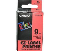 páska CASIO XR-9RD1 Black On Red Tape EZ Label Printer (9mm) (XR-9RD1)
