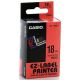 páska CASIO XR-18RD1 Black On Red Tape EZ Label Printer (18mm) (XR-18RD1)