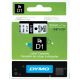 páska DYMO 40913 D1 Black On White Tape (9mm) (S0720680)