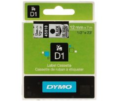 páska DYMO 45010 D1 Black On Transparent Tape (12mm) (S0720500)