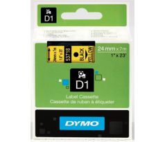 páska DYMO 53718 D1 Black On Yellow Tape (24mm) (S0720980)