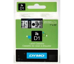 páska DYMO 53710 D1 Black On Transparent Tape (24mm) (S0720920)