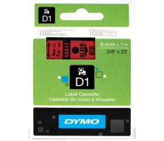 páska DYMO 40917 D1 Black On Red Tape (9mm) (S0720720)