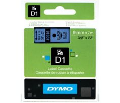 páska DYMO 40916 D1 Black On Blue Tape (9mm) (S0720710)