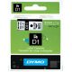 páska DYMO 43613 D1 Black On White Tape (6mm) (S0720780)