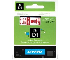 páska DYMO 40915 D1 Red On White Tape (9mm) (S0720700)