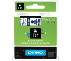 páska DYMO 45014 D1 Blue On White Tape (12mm) (S0720540)