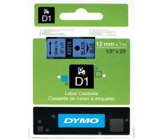 páska DYMO 45016 D1 Black On Blue Tape (12mm) (S0720560)