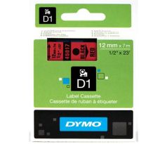 páska DYMO 45017 D1 Black On Red Tape (12mm) (S0720570)
