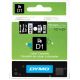 páska DYMO 45021 D1 White On Black Tape (12mm) (S0720610)